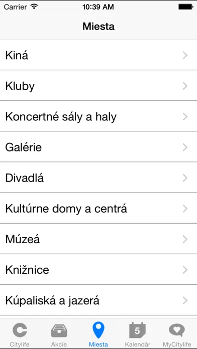 Zrzuty ekranu Citylife.sk