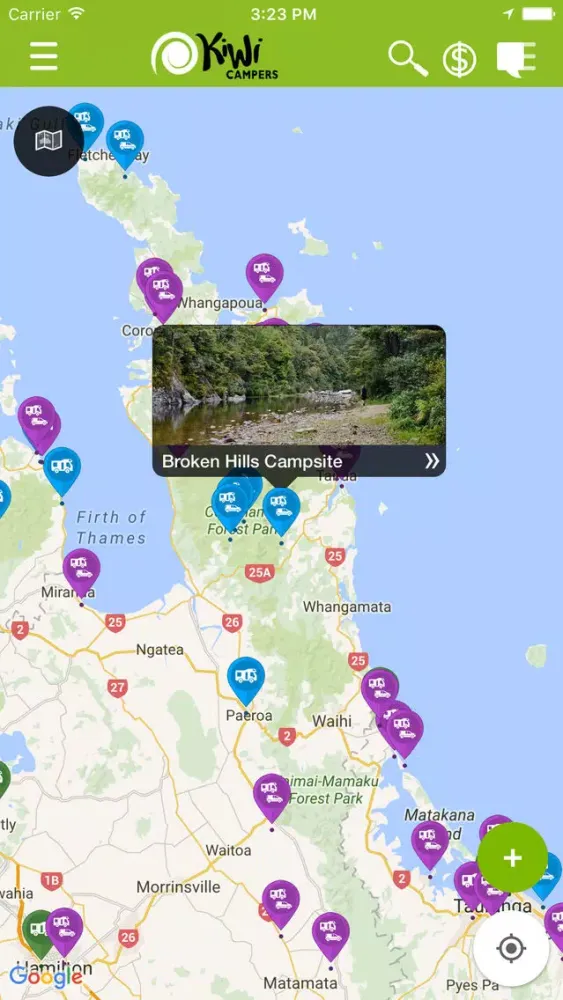 Ảnh chụp màn hình của Kiwi Campers