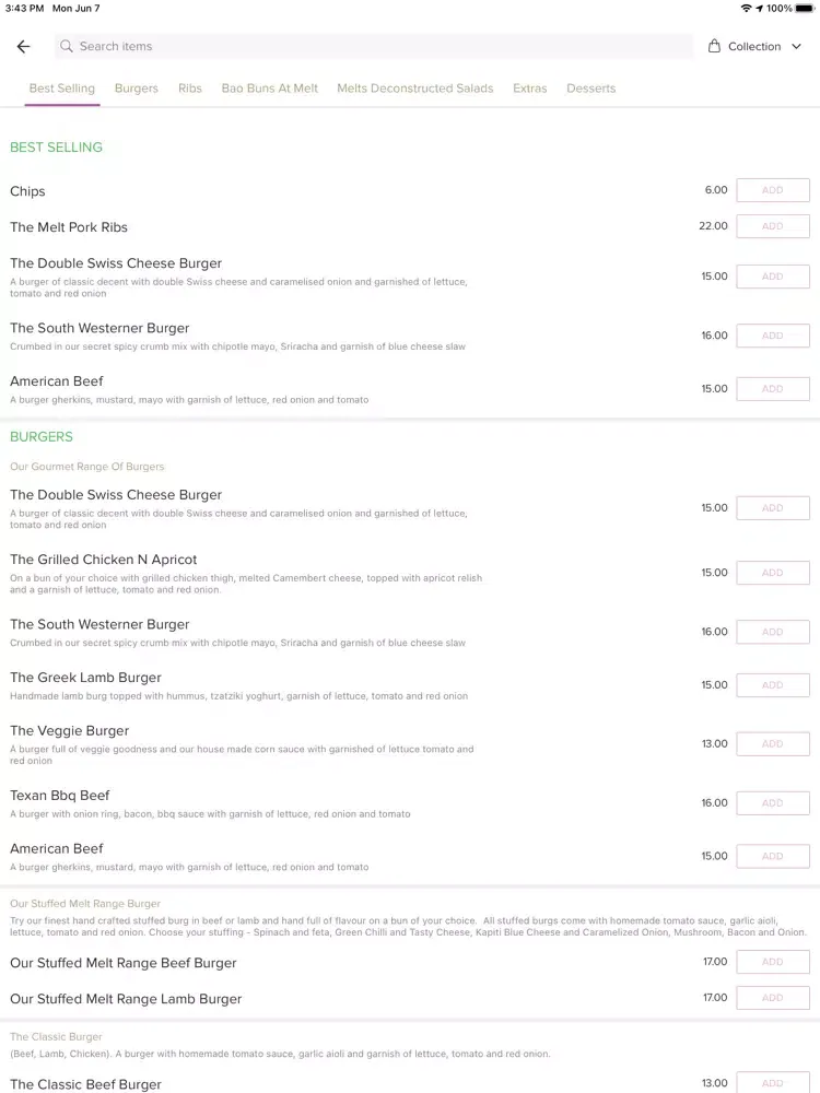 Ảnh chụp màn hình của Burger Ribs iPad 