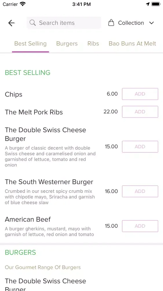 Ảnh chụp màn hình của Burger Ribs