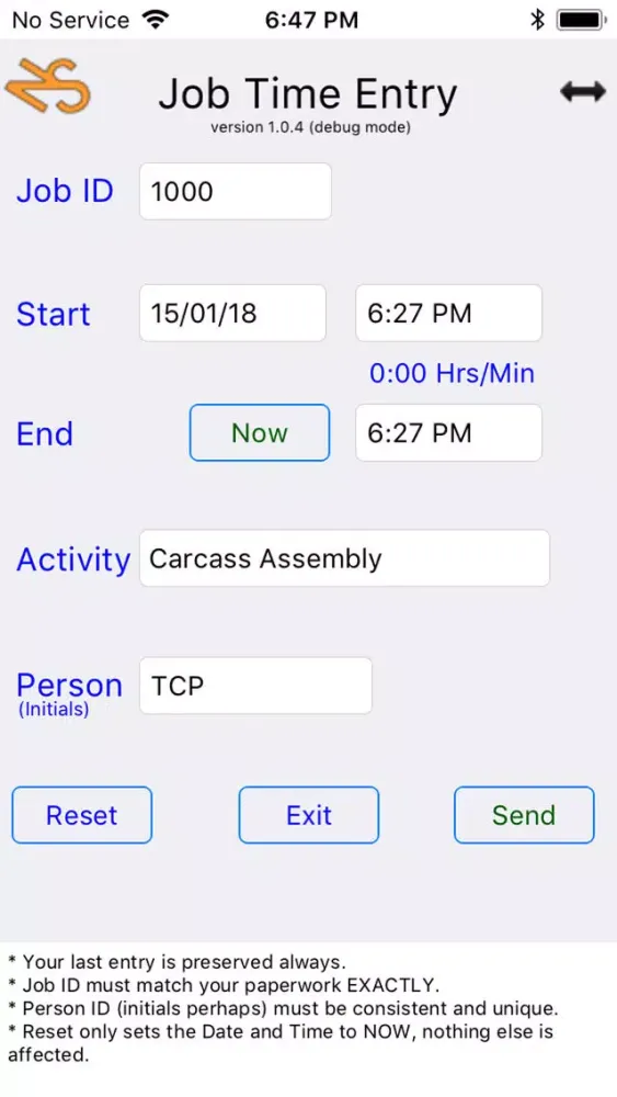 Скриншоты KQM Time Sheets