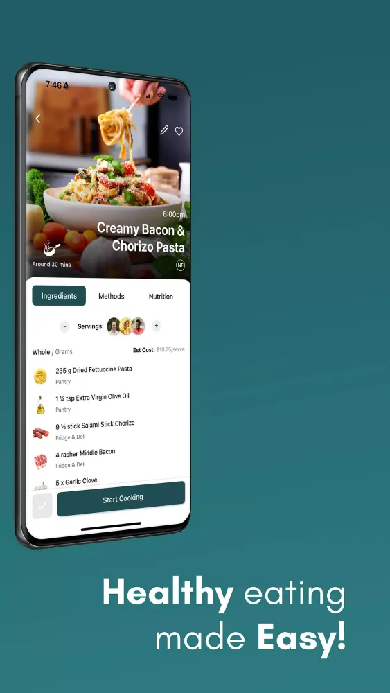 Nourish App Ekran Görüntüleri