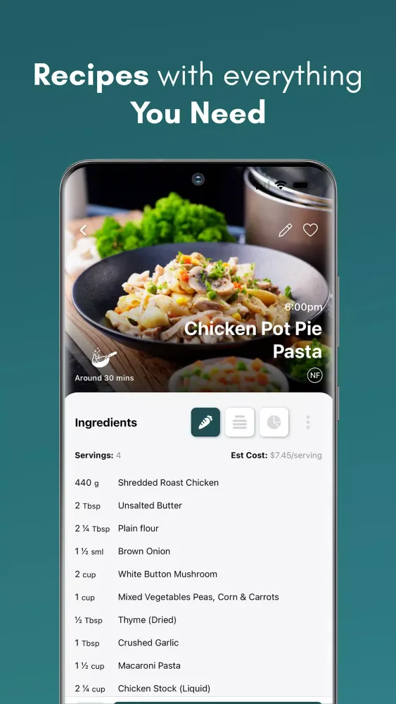 Nourish App Ekran Görüntüleri