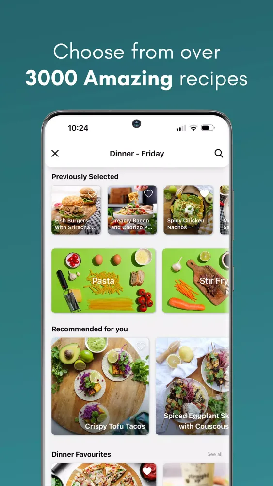 Nourish App Ekran Görüntüleri