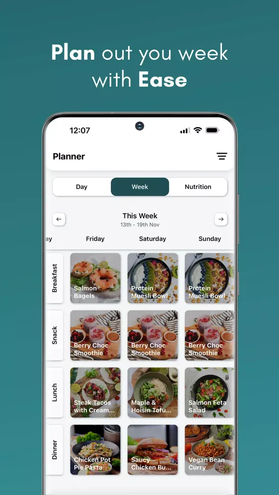 Nourish App Ekran Görüntüleri