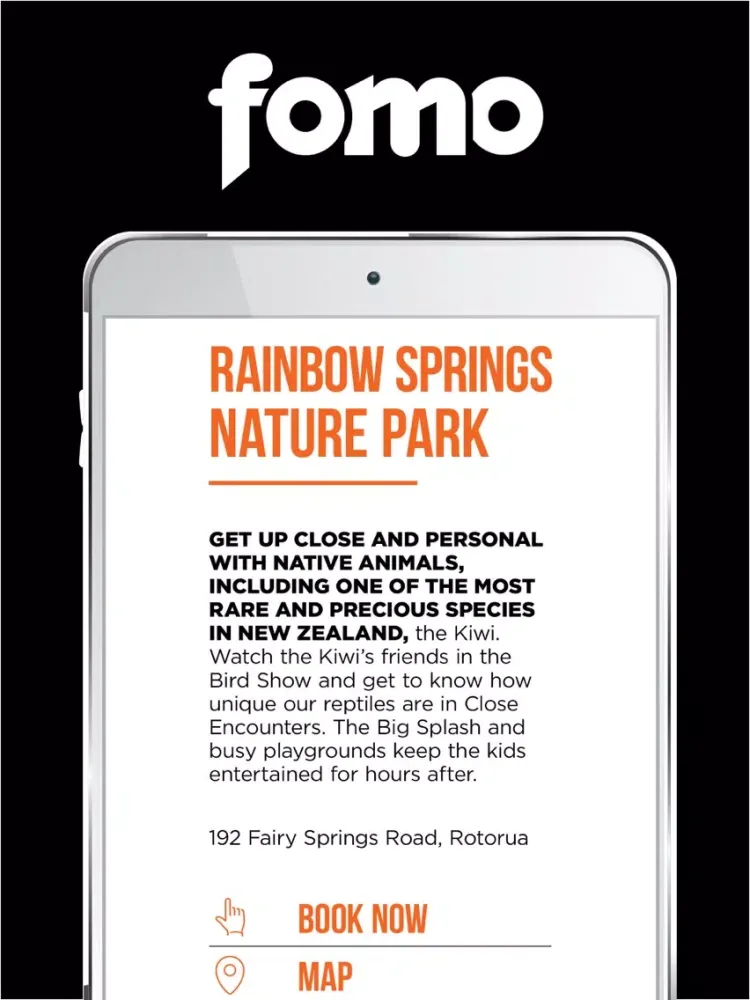 FOMO Guide Rotorua iPad  سکرین شاٹس