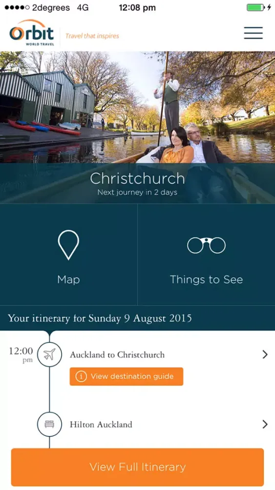 Ảnh chụp màn hình của Orbit World Travel