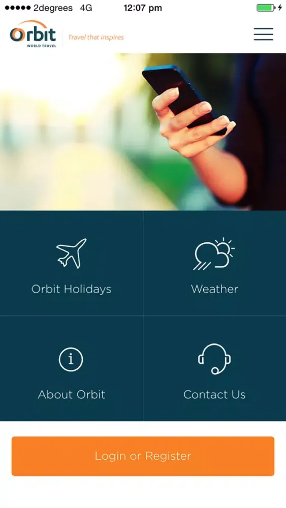 Ảnh chụp màn hình của Orbit World Travel