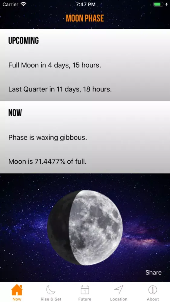 Moon Phase Plus Professional سکرین شاٹس