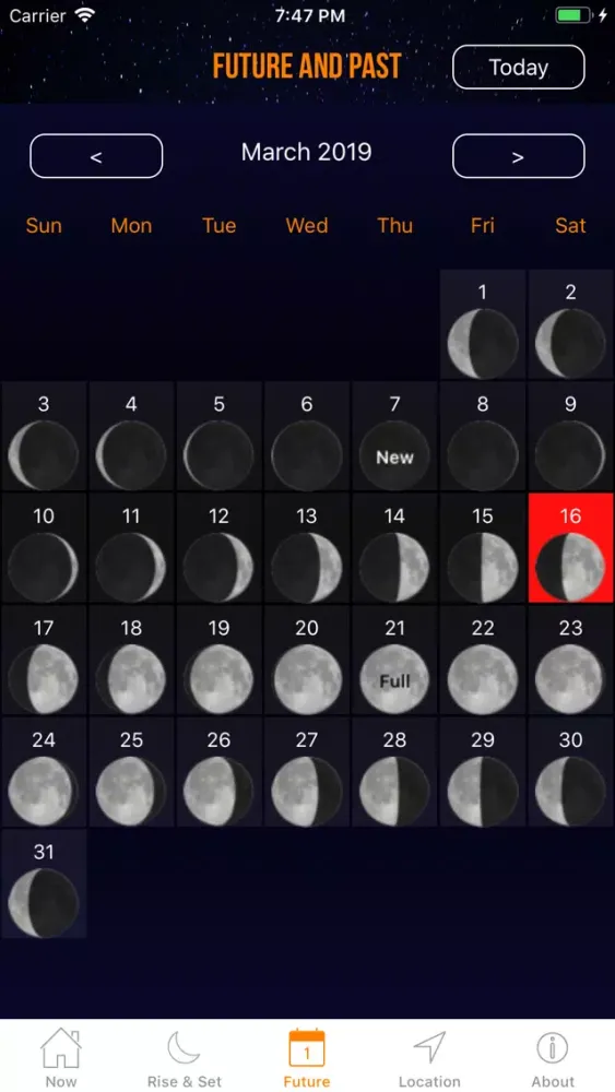 Moon Phase Plus Professional سکرین شاٹس