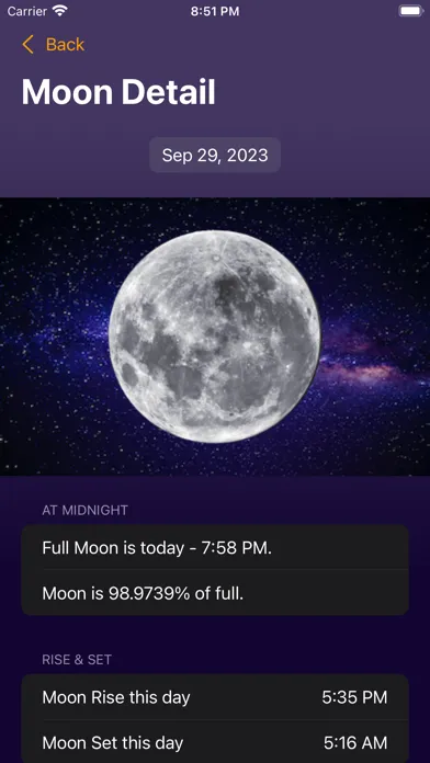 Moon Phase Calendar Plus Screenshots