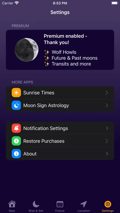 Moon Phase Calendar Plus Screenshots