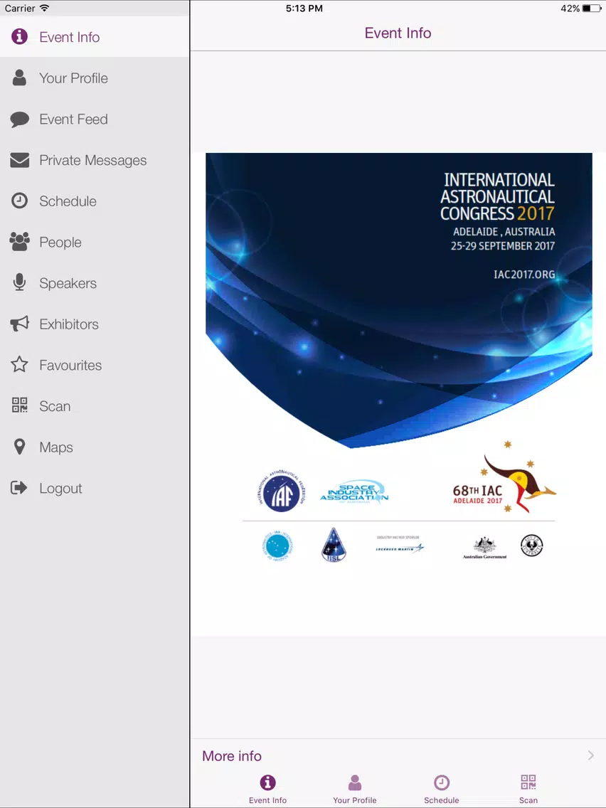 Screenshot di The 68th IAC 2017 iPad 