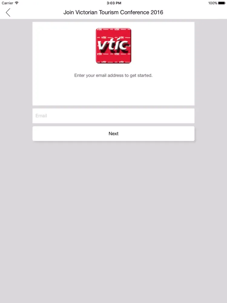 VTIC Events App iPad  स्क्रीनशॉट