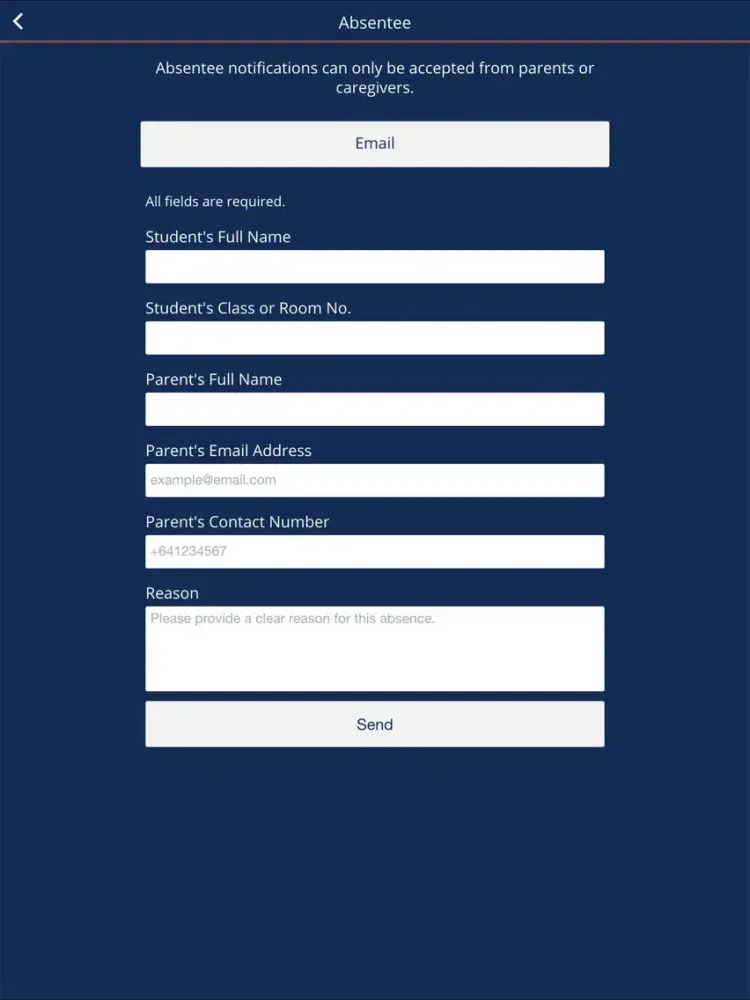 ภาพหน้าจอของ Rotorua Girls High School iPad 