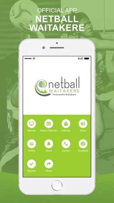 Tangkapan skrin Netball Waitakere