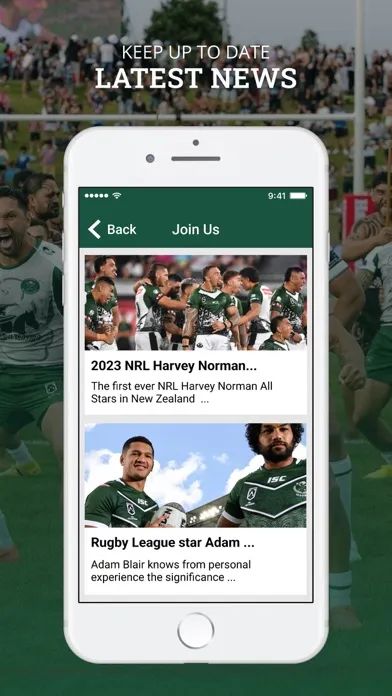 Zrzuty ekranu Aotearoa NZ Māori Rugby League