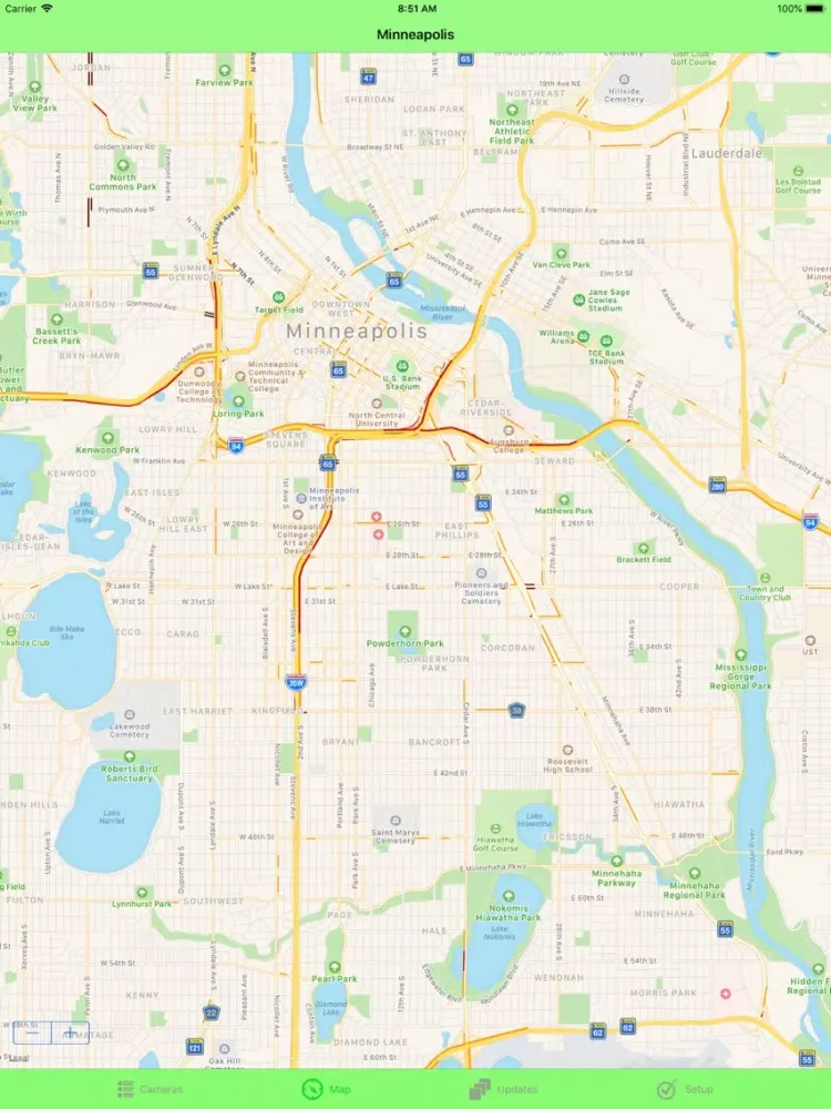 Minneapolis Traffic iPad  स्क्रीनशॉट
