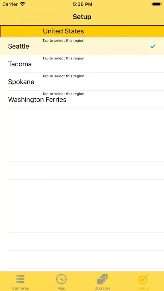Tangkapan skrin Seattle Traffic Cam