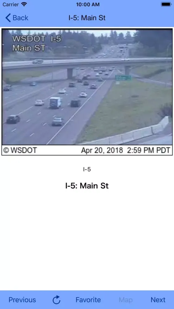 Tangkapan skrin Seattle Traffic Cam