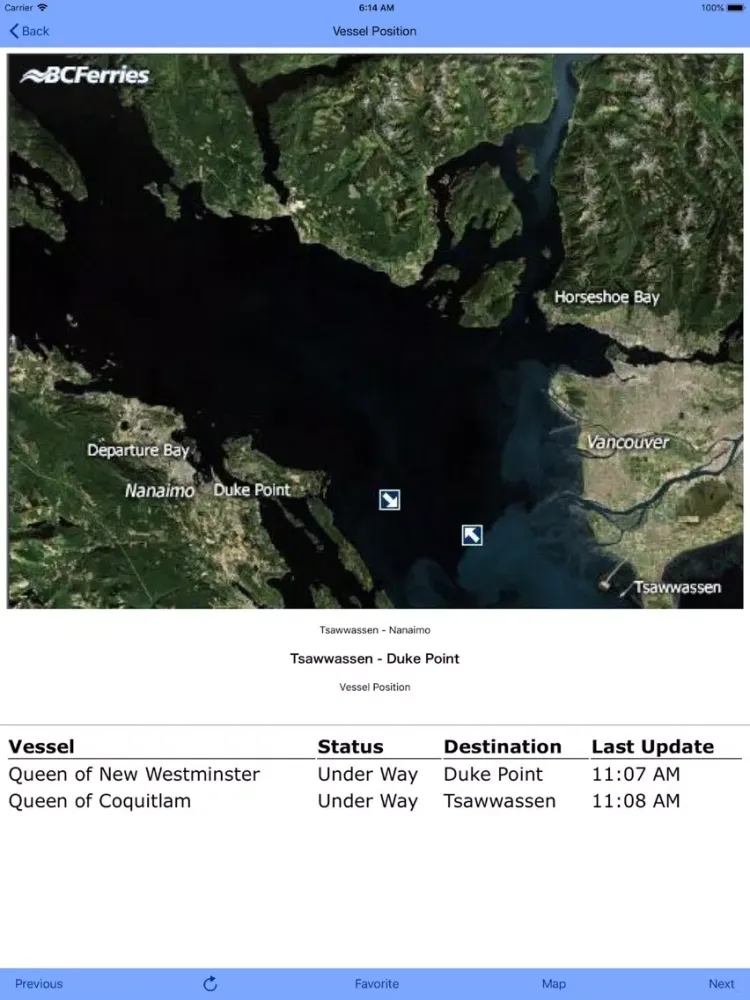 BC Ferries Cam iPad  スクリーンショット
