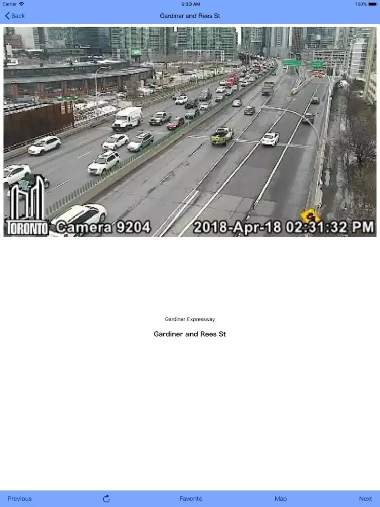 Toronto Traffic Cam iPad  Ekran Görüntüleri