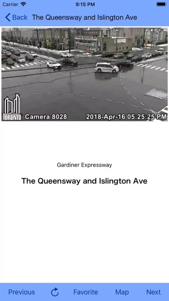 Toronto Traffic Cam Ekran Görüntüleri