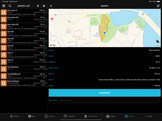 TrackIt NZ iPad  स्क्रीनशॉट