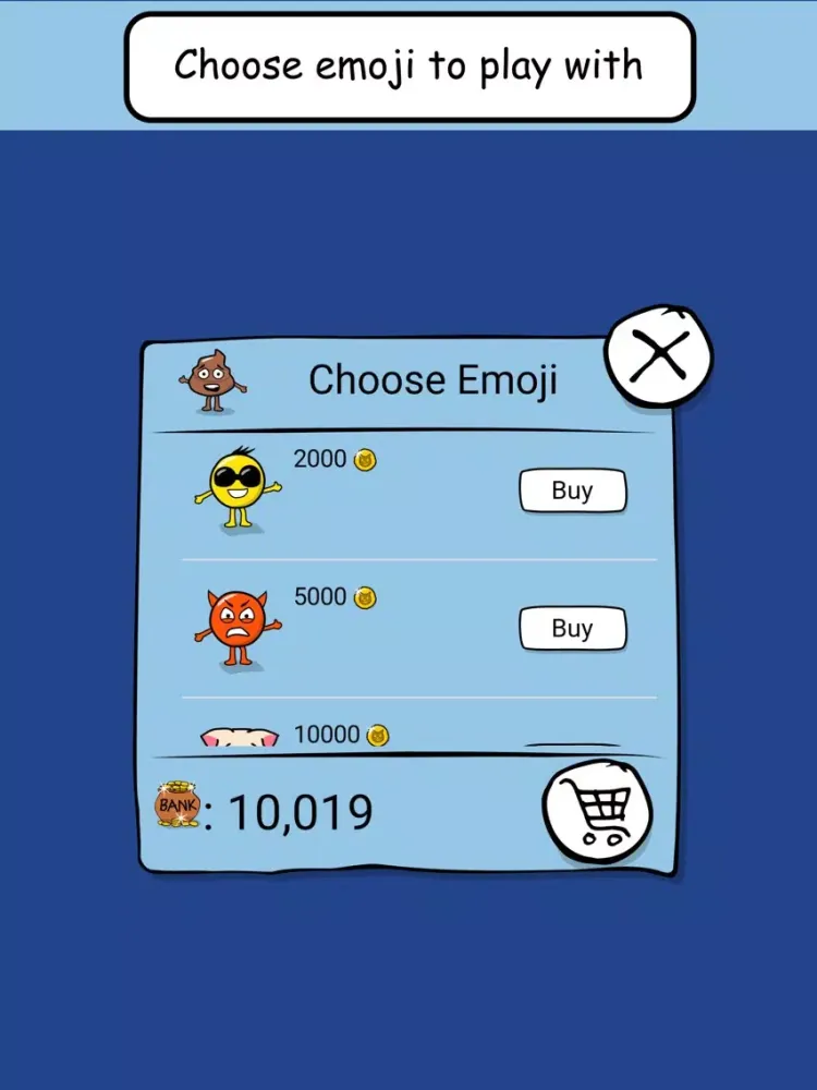 Screenshot di Emoji Game - Tap, jump, find food... and don't die iPad 
