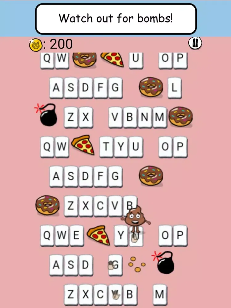 Screenshot di Emoji Game - Tap, jump, find food... and don't die iPad 