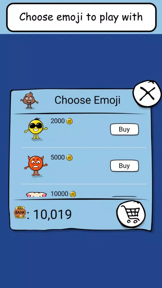 Screenshot di Emoji Game - Tap, jump, find food... and don't die