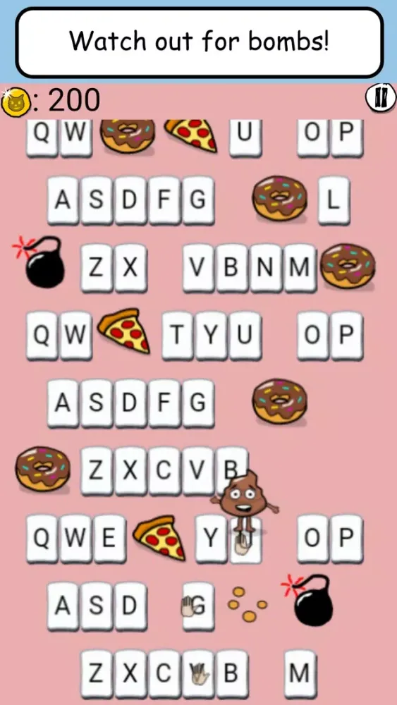 Screenshot di Emoji Game - Tap, jump, find food... and don't die