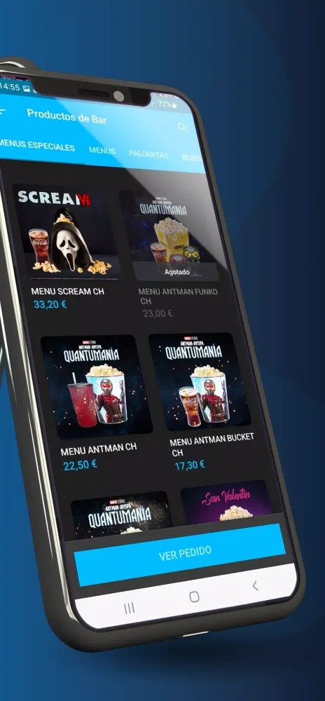 Capturas de tela do Cinesa App