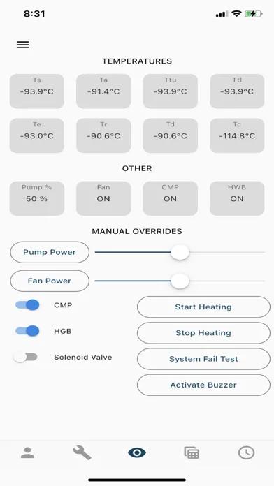 Capturas de pantalla de Hot Water Heat Pump