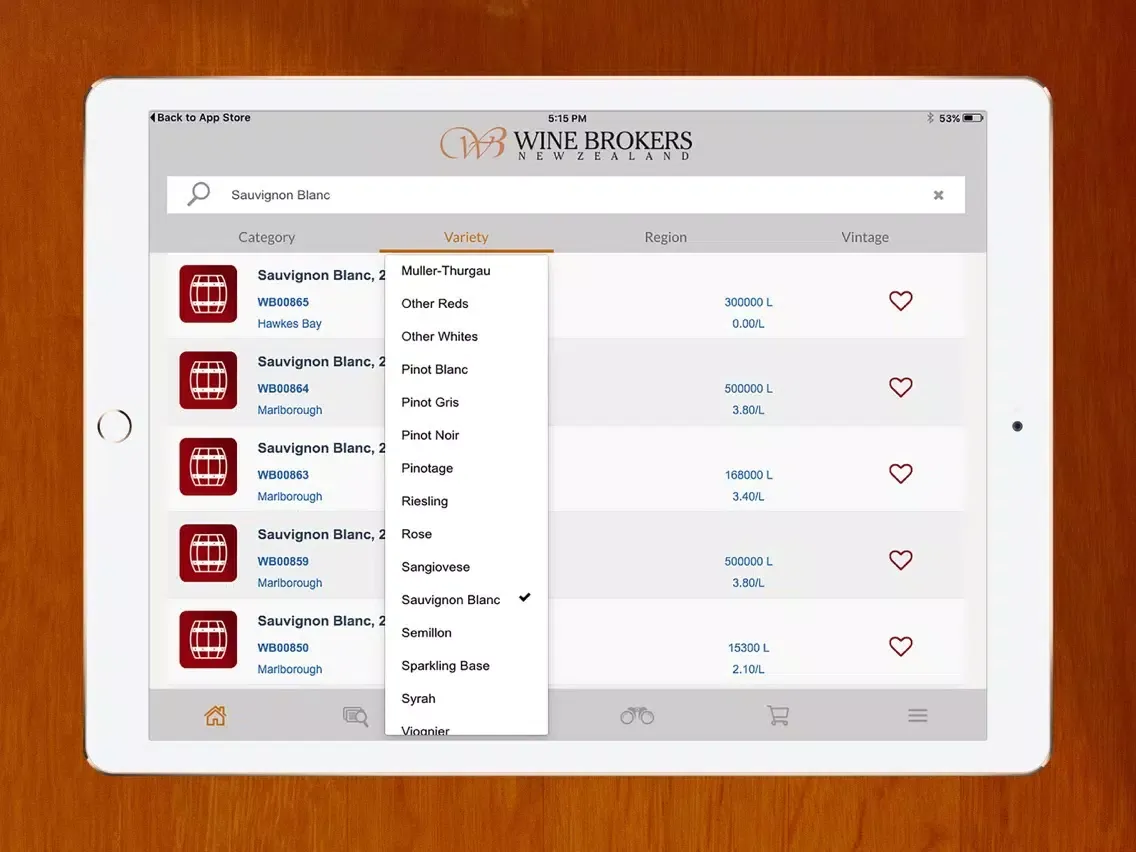 Wine Brokers New Zealand iPad 应用截图