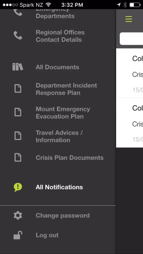 Zespri Crisis Management スクリーンショット
