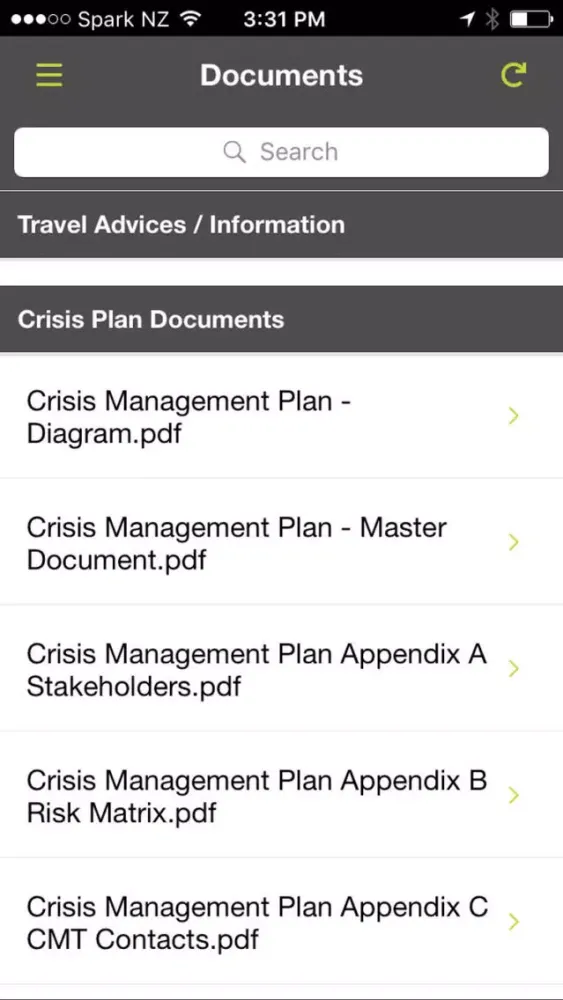 Zespri Crisis Management スクリーンショット