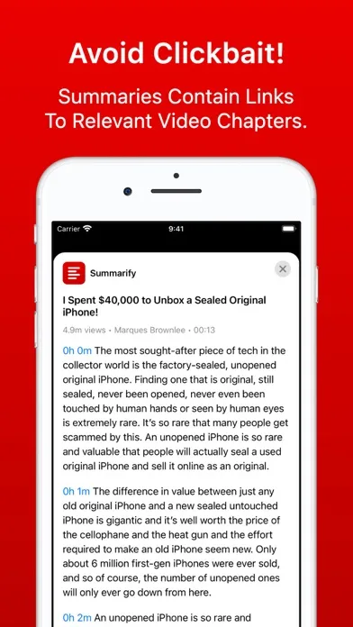 Summarify: AI For YouTube Ekran Görüntüleri