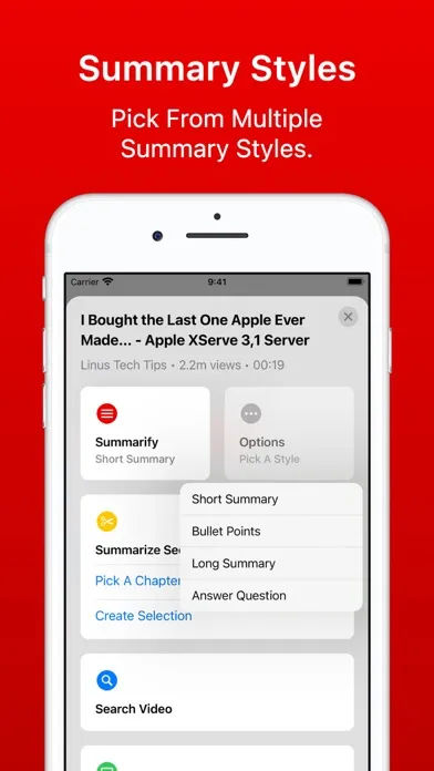 Summarify: AI For YouTube Ekran Görüntüleri