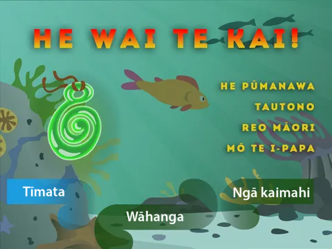 Tangkapan skrin He Wai Te Kai iPad 