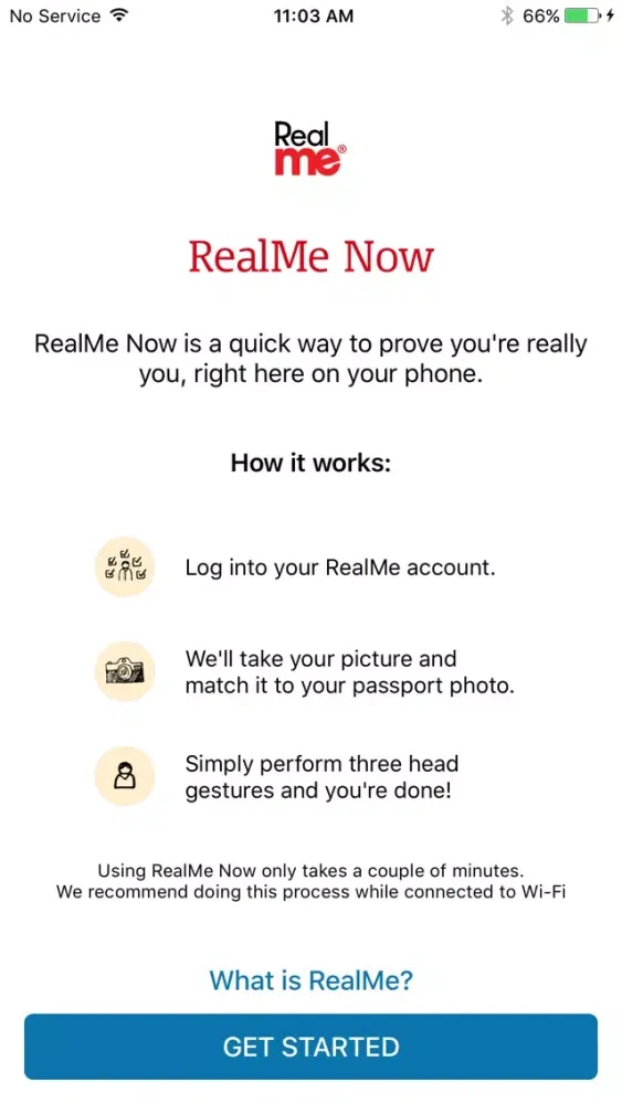 Capturas de tela do RealMe Now