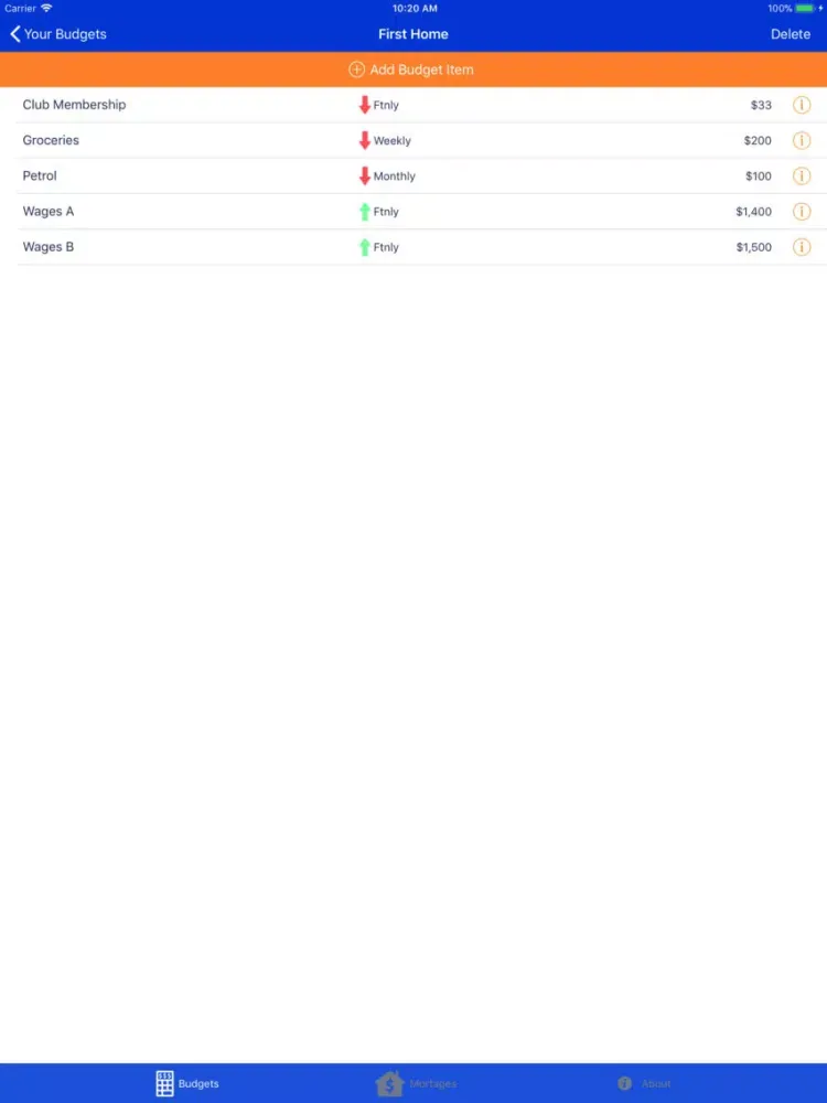 Ảnh chụp màn hình của Revolving Credit Calculator iPad 