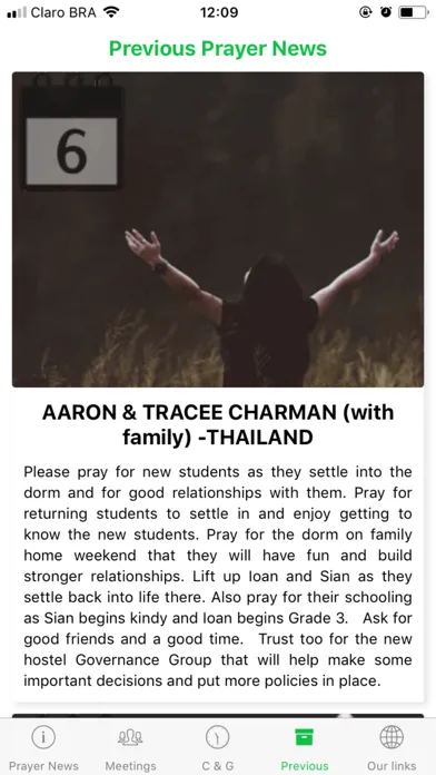 WEC NZ Prayer App スクリーンショット