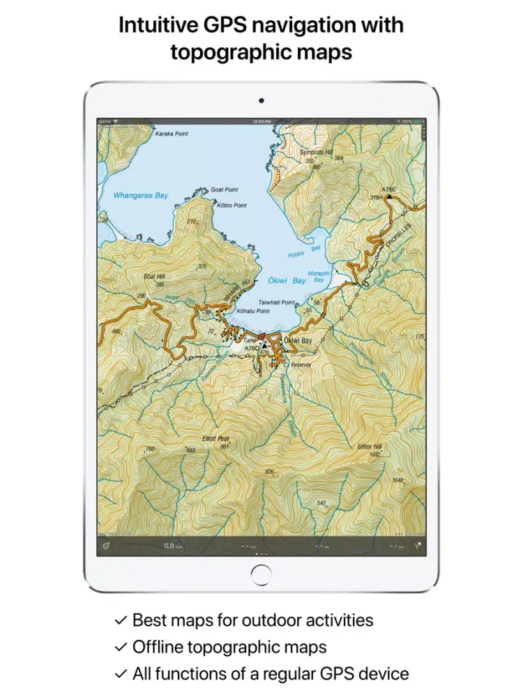 Capturas de pantalla de Topo GPS New Zealand iPad 