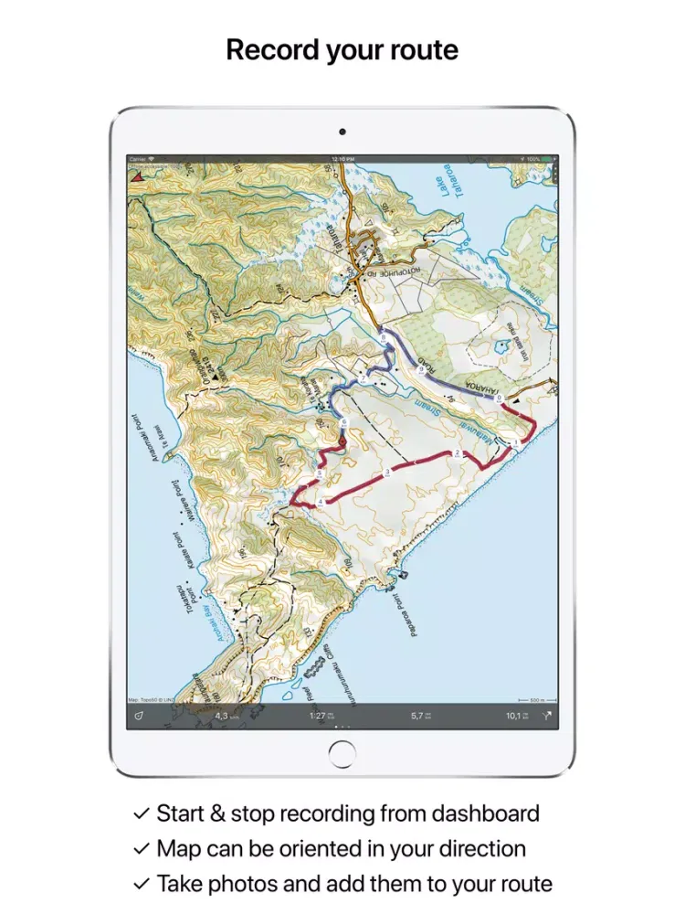 Capturas de pantalla de Topo GPS New Zealand iPad 