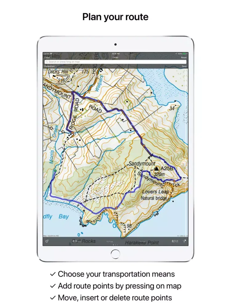 Capturas de pantalla de Topo GPS New Zealand iPad 
