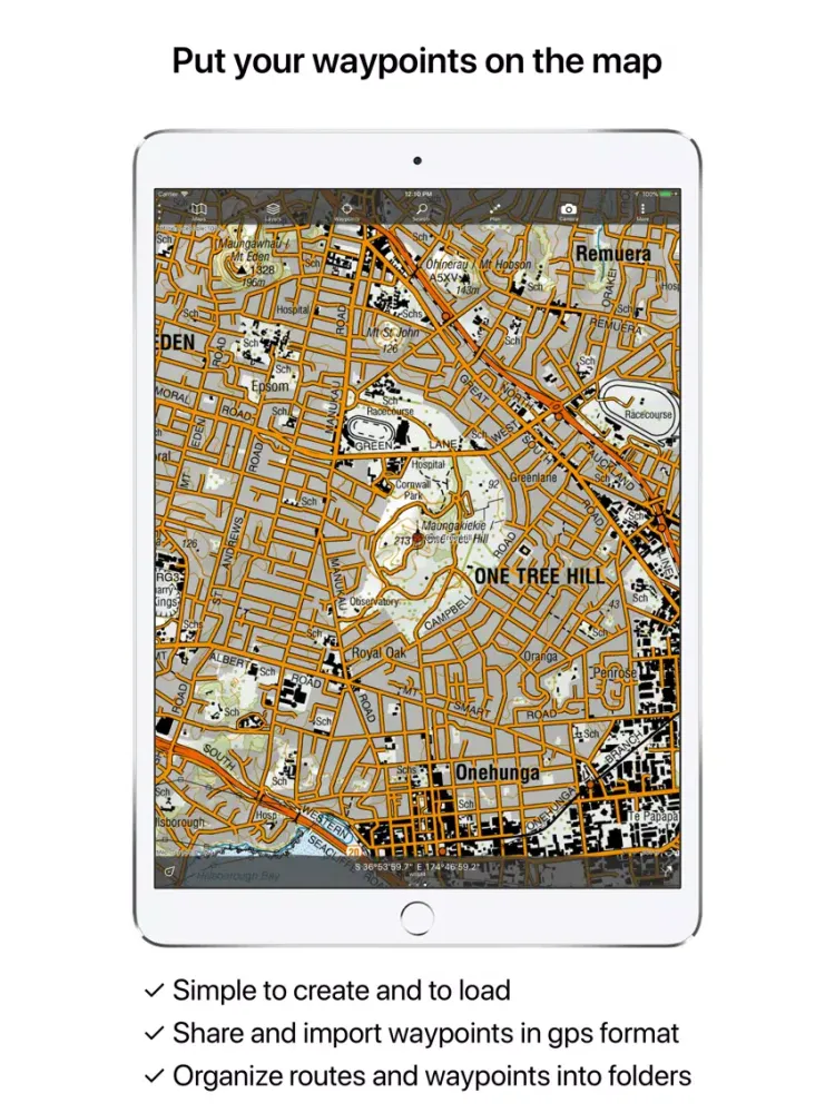 Capturas de pantalla de Topo GPS New Zealand iPad 