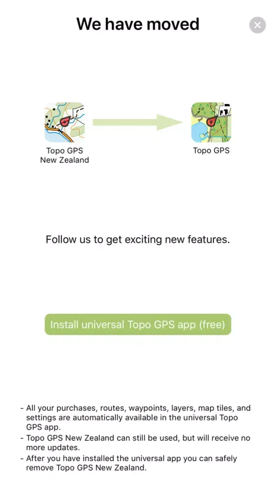 Capturas de pantalla de Topo GPS New Zealand