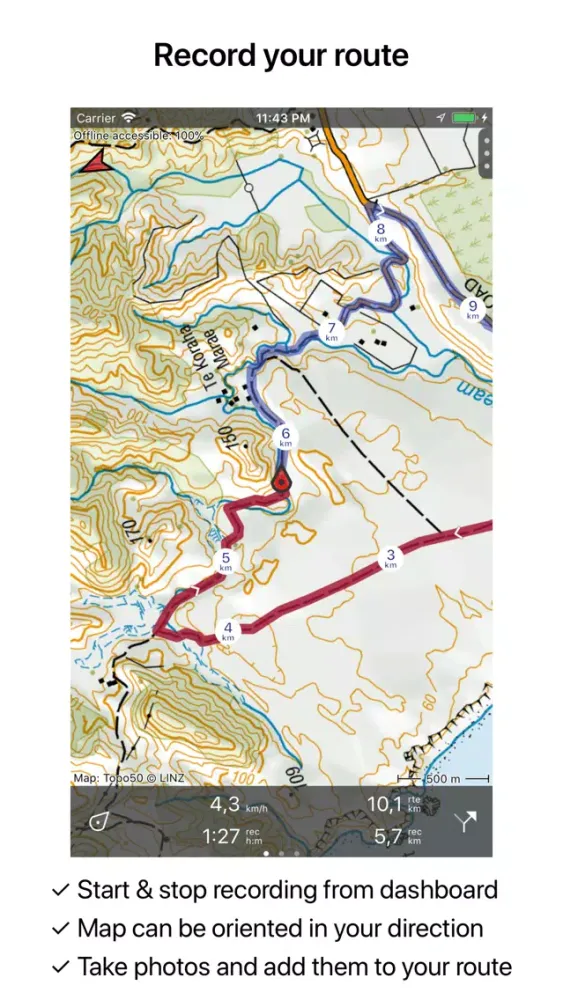 Capturas de pantalla de Topo GPS New Zealand