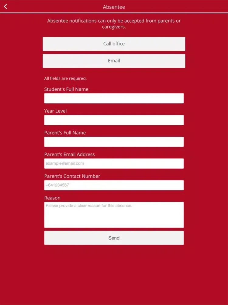 Zrzuty ekranu Lincoln High NZ iPad 
